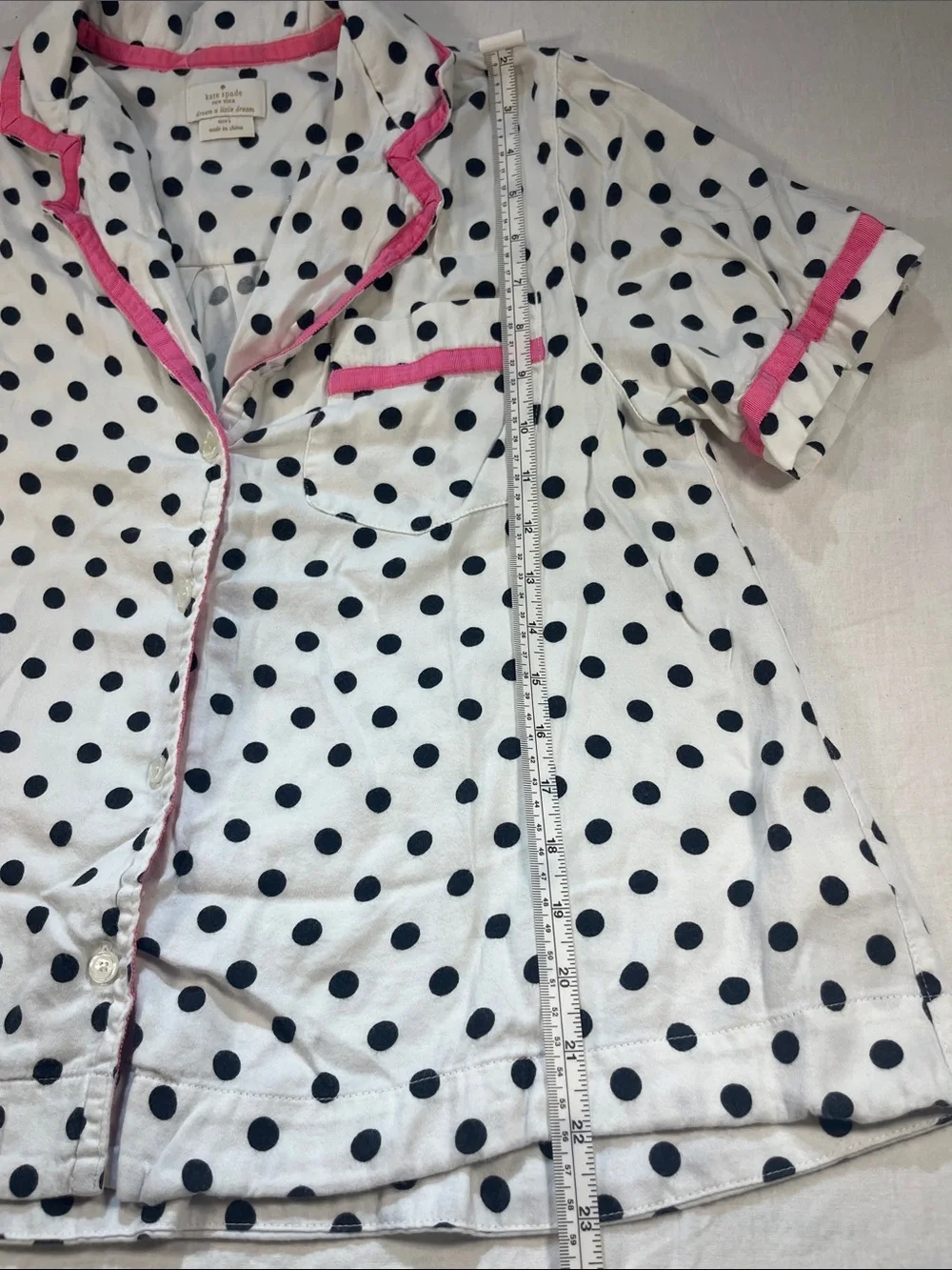 Kate Spade New York Scattered Dot Shorty PJ Set Size Small